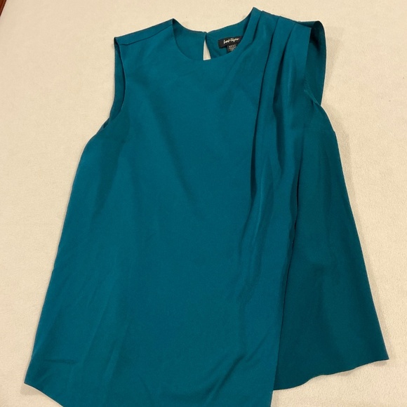 Teal Sleeveless Silk Top-Lord&Taylor Size L - Picture 4 of 7
